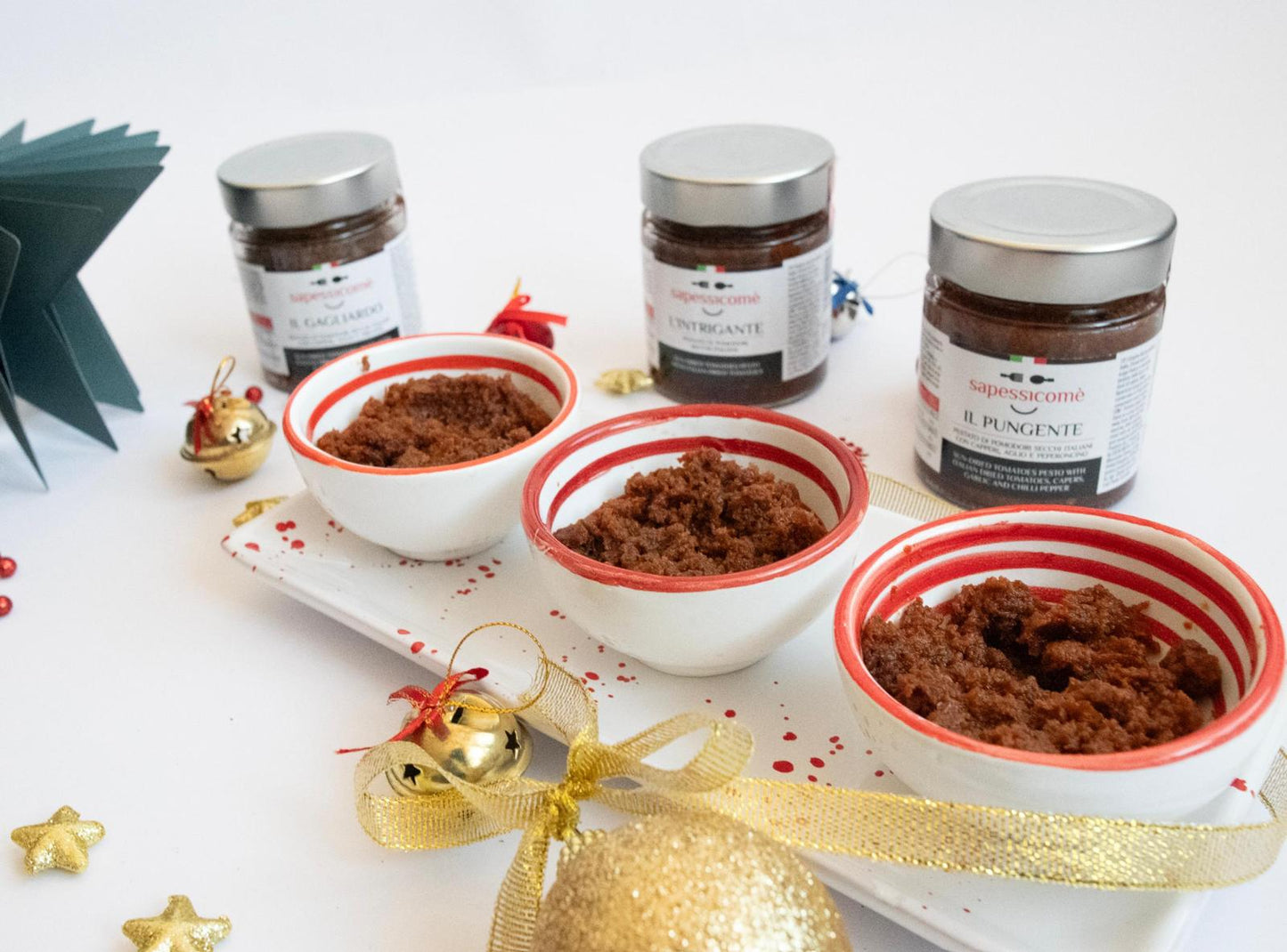 SAPESSICOME' IL PUNGENTE - Sun-dried tomatoes pesto with chilli - 156 ml jar